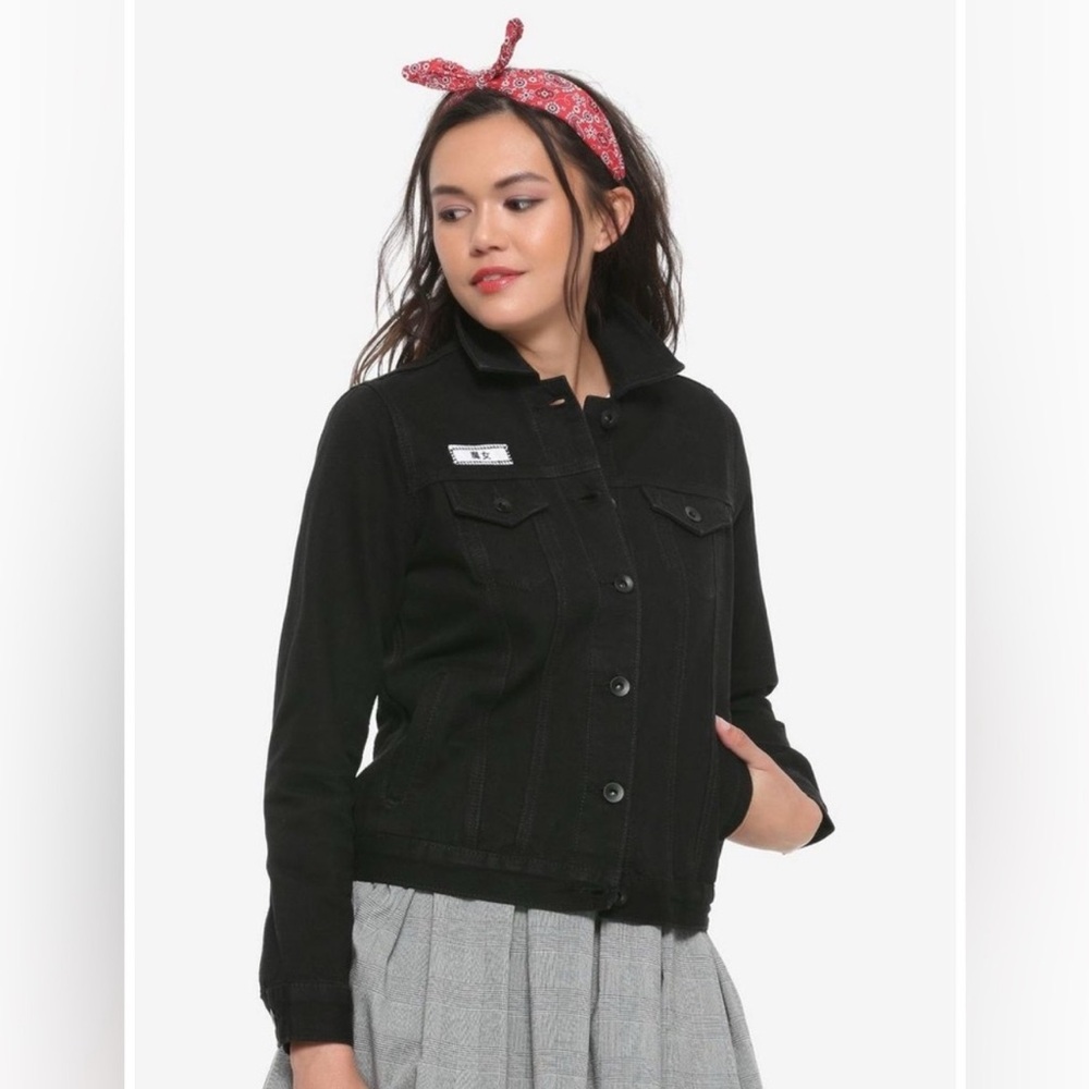 Her Universe for Hot Topic Black Denim Kiki’s Delivery Service Jacket
